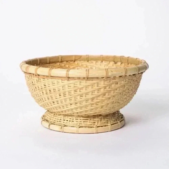 NWT STUDIO MCGEE BAMBOO DECOR BOWL - Picture 2 of 5